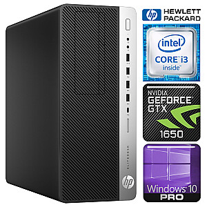 HP 800 G3 Tower i3-7100 8GB 256SSD M.2 NVME+1TB GTX1650 4GB WIN10Pro