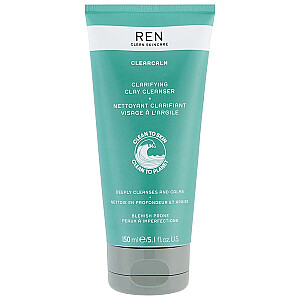 REN Clearcalm Clarifying Clay Cleanser очищающий гель для лица 150мл