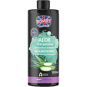 RONNEY Aloe Ceramines Professional Shampoo Nourishing Therapy For Dull & Dry Hair Šampūnas sausiems ir blankiems plaukams 1000 ml