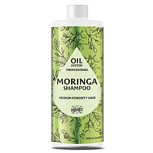 RONNEY Professional Oil System Medium Prosity plaukų šampūnas vidutinio poringumo plaukams Moringa 1000ml