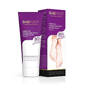 SHEFOOT Laboratories kremas suskilinėjusiems kulnams ir 30% karbamido su taukmedžio sviestu 75 ml