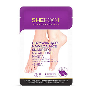 SHEFOOT Laboratories питательные и увлажняющие носки-маска для ног с маслом ши 1 пара