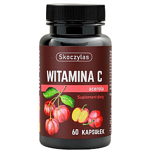 SKOCZYLAS Maisto papildas su vitaminu C ir acerola, 60 kapsulių
