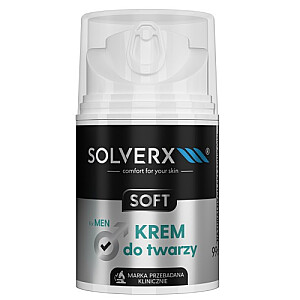 SOLVERX Мягкий крем для лица для мужчин 50мл