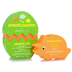 SPONGELLE Sponge Animal Collection Spongeasaurus dinozauro formos kempinė vaikams Triceratops