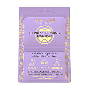 VOLLARE Express Firming + Perfect Smoothing Ilgalaikė drėkinamoji Express veido kaukė 2x5ml
