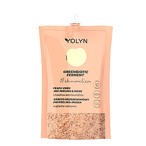 YOLYN Greenbiotic Ferment maitinamoji šveičiamoji kaukė veidui Very Peach 50ml