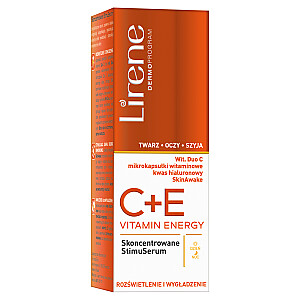 LIRENE Витамин Энергия C + E концентрированный стимулятор для лица, шеи и глаз, осветляющий и разглаживающий 30мл