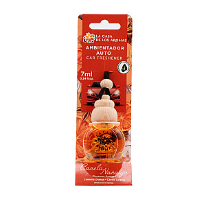 LA CASA DE LOS AROMAS Car Freshner automobilių gaiviklis Cinamonas ir apelsinas 7ml