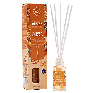 LA CASA DE LOS AROMAS Mikado Intense smilkalų lazdelės su cinamonu ir apelsinu 30 ml