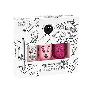 NAILMATIC SET Kids Las Vegas набор лаков для ногтей Super 8ml + Bella 8ml + Sheepy 8ml