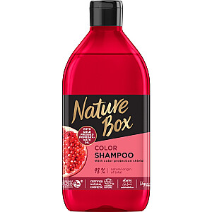 NATURE BOX Color Shampoo Plaukų šampūnas su granatų aliejumi 385ml