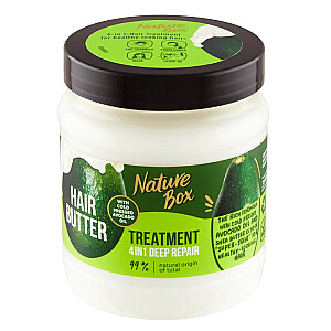 NATURE BOX Hair Butter Treatment 4in1 Deep Repair глубоко регенерирующая маска для волос 4в1 с маслом авокадо 300мл