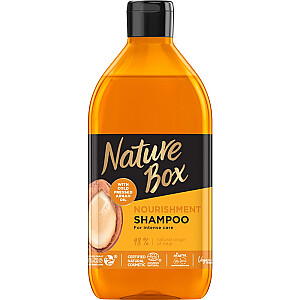 NATURE BOX Shampoo maitinamasis plaukų šampūnas su argano aliejumi 385ml