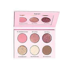 NEO MAKE UP akių šešėlių paletė Rose 9g