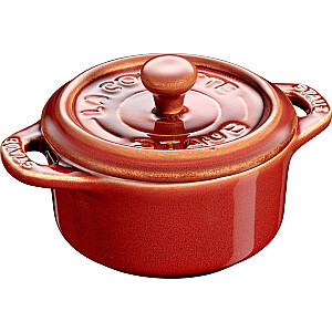 Staub Mini Cocotte Round - 200 ml, Kaštonas