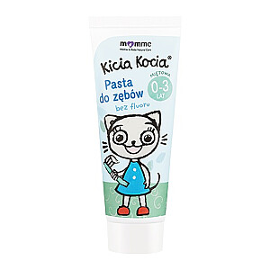 MOMME Mother & Baby Natural Care Kitty Cat dantų pasta be fluoro 0-3 m., mėtų, 50 ml