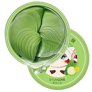 SERSANLOVE Eye Gel Mask hidrogelio paakių pagalvėlės Cucumber 60 vnt.