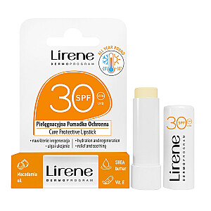 LIRENE Care Защитная губная помада с маслом макадамии SPF30 4,6 г