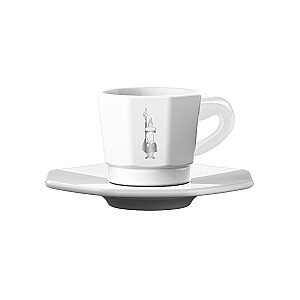 Bialetti RTATZ402 Baltas kavos puodelis 4 vnt.