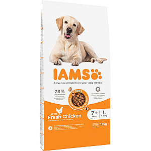 IAMS for Vitality Senior Large Breed Chicken - sausas maistas šunims - 12 kg