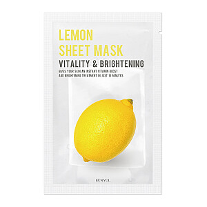 EUNYUL Sheet Mask Citrininė šviesinanti veido kaukė su citrina 22ml
