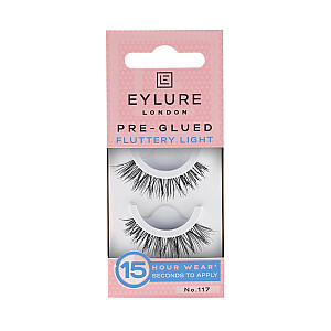 EYLURE False Lashes Предварительно приклеенные самоклеящиеся ресницы с эффектом заполнения 117 Fluttery Light