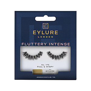 EYLURE False Lashes dirbtinės blakstienos su Fluttery Intense 175 klijais