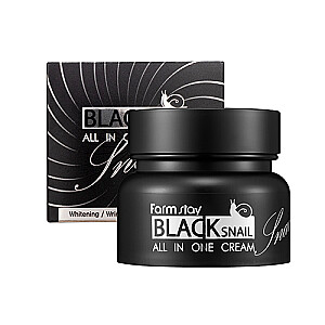 FARMSTAY Black Snail All in One Cream универсальный крем для лица со слизью улитки 75мл