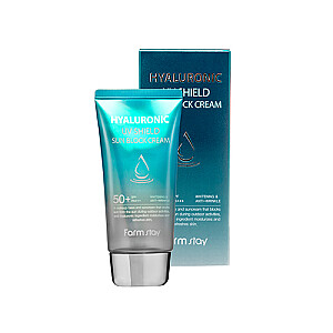 FARMSTAY Hyaluronic UV Shield Sun Block Cream SPF50+ солнцезащитный крем 70г