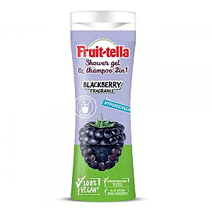 FRUITTELLA Гель для душа и шампунь 2в1 Ежевика 300мл