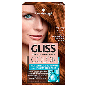 Plaukų dažai GLISS Color Care & Moisture 7-7 Dark Copper Blonde