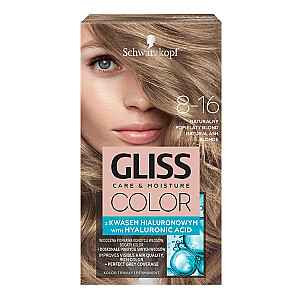 Краска для волос GLISS Color Care & Moisture 8-16 Натуральный Пепельный Блондин
