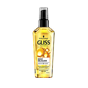 GLISS Daily Oil-Elixir maitinamasis eliksyras pažeistiems ir sausiems plaukams kasdieniniam naudojimui 75ml