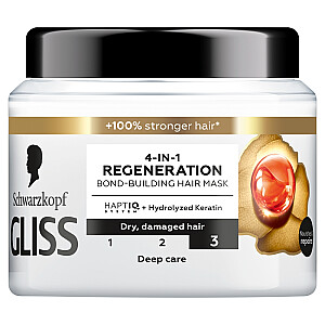 GLISS Trt Aqua Revive stiprinamoji plaukų kaukė 4in1 Regeneration 400ml