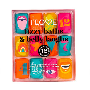 НАБОР I LOVE SET Fizzy Baths & Belly Laughs Bath Fizzer Advent kule do kąpieli 12х30г