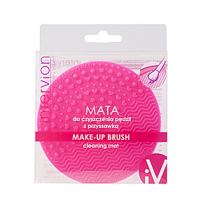 INTER-VION Make-Up Brush Cleaning Mat - коврик для чистки кистей на присоске. 