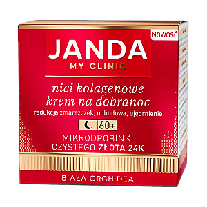 JANDA Collagen Nici kremas prieš miegą 60+ su gryno aukso mikrodalelėmis 24K White Orchid 50ml