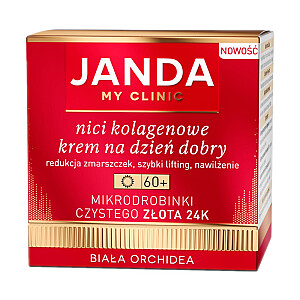 JANDA Collagen Threads Good Morning Cream 60+ su gryno aukso mikrodalelėmis 24K White Orchid 50ml