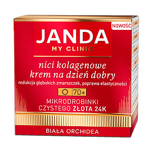 JANDA Collagen Threads Good Morning Cream 70+ su gryno aukso mikrodalelėmis 24K White Orchid 50ml