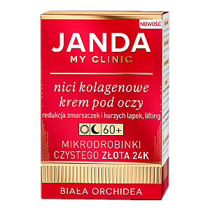 JANDA Collagen Nici paakių kremas 60+ su gryno aukso mikrodalelėmis 24K White Orchid 15ml