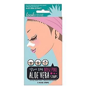 LOOK AT ME Nose Pore Strips nosies valymo juostelės su Aloe Vera 5 vnt.