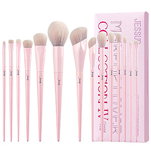 JESSUP SET Comprehesive Collection набор из четырнадцати кистей для макияжа лица T495 Crystal Pink