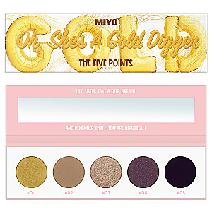 MIYO The Five Points Oh, Shes's Gold Digger палетка cieni do powiek 24 6,5г