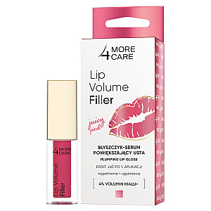 MORE4CARE Lip Volume Filler lūpų blizgesio serumas Juicy Pink 4,8g