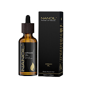 NANOIL Argan Oil argano aliejus plaukų ir kūno priežiūrai 50ml