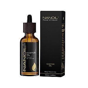 NANOIL Castor Oil ricinos aliejus plaukų ir kūno priežiūrai 50ml