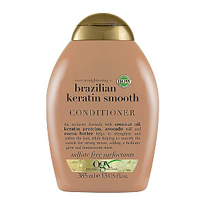 OGX Brazil Keratin Smooth Conditioner glotninamasis kondicionierius su Brazilijos keratinu 385ml