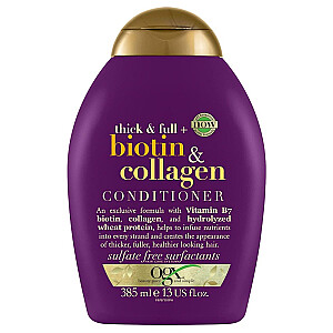 OGX Conditioner Kondicionierius su biotinu ir kolagenu, suteikia plaukams apimties Biotin & Collagen 385ml