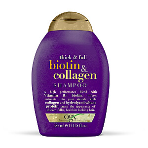 OGX Šampūnas-šampūnas su biotinu ir kolagenu, suteikiantis plaukams apimties Biotinas ir kolagenas 385ml